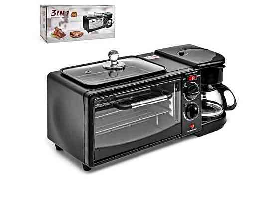 Електродуховка 1090Вт 9л 3в1 (кавоварка електросковорідка) R30931 ТМ STENSON Київ