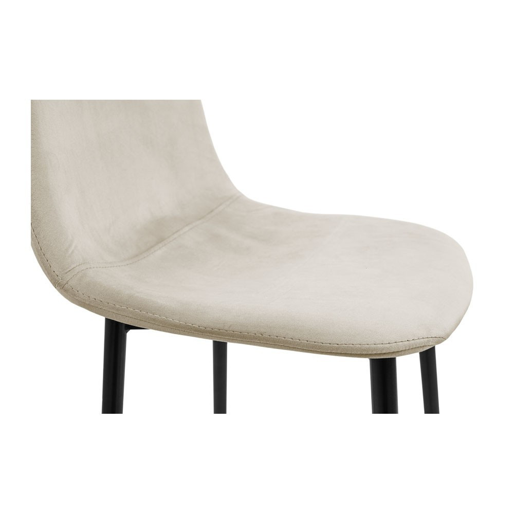 Стілець крісло барний м'який MacaoDesign U Jasmine 21 високі ніжки Світло-бежевий Київ - фото 8