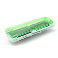 Кардридер универсальный 4в1 MERLION CRD-7RD TF/Micro SD, USB2.0, RED, OEM Полтава - изображение 1