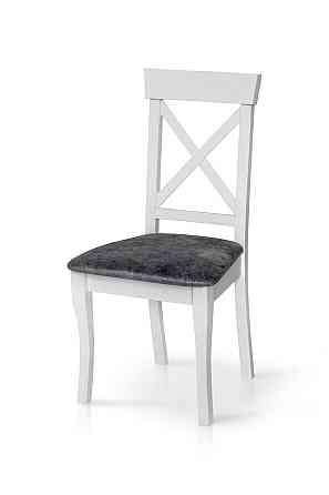 Стілець СКАНДІ, білий/сіра тканина Киев