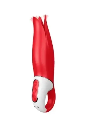 Вибратор в форме Цветка с мягкими лепестками Satisfyer Vibes Power Flower, красный Sex Aura Киев