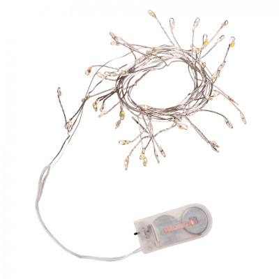 Гірлянда YES! Fun Кластер на мідному дроті 50 LED Різнокольорова 1 м Статична Батарейки (975019) Вінниця - фото 2