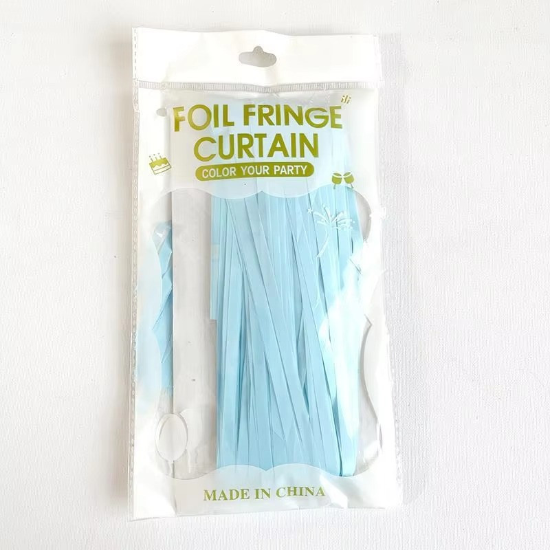 Дождик-штора фольгированный для украшения фотозоны, голубой Каменец-Подольский - изображение 2