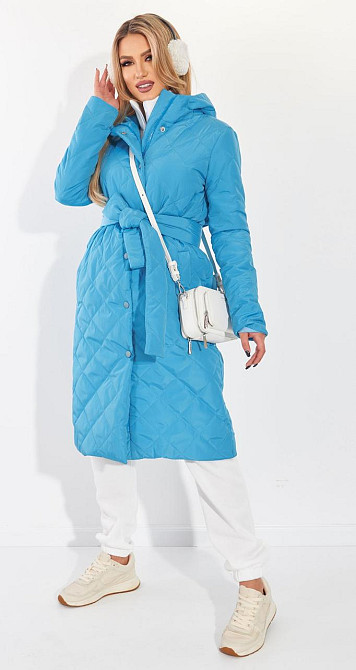 Стильне стьобане півпальто (46) Київ - фото 1