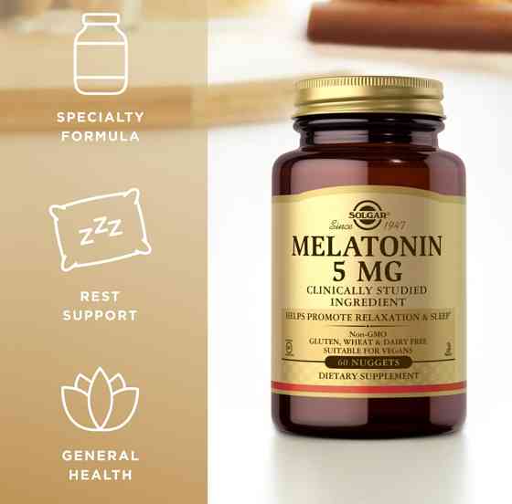 Мелатонин для сна Solgar Melatonin 5 мг 60 таб Киев