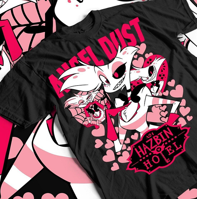 Футболка для мальчика аниме Аластор Хазбин Хотел Хазбин оверсайз (рост от 165 до 180 ) Черний AnimeJ0727m Днепр - изображение 2