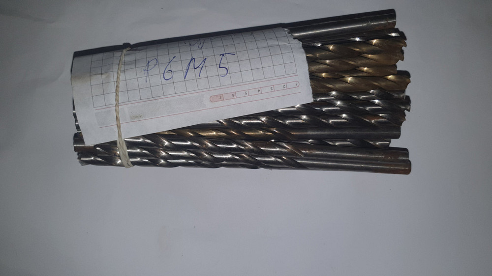 Сверло с цилиндрическим хвостовиком удлиненное Р6М5. Диаметр - 7.1 мм. СССР. Харьков - изображение 1