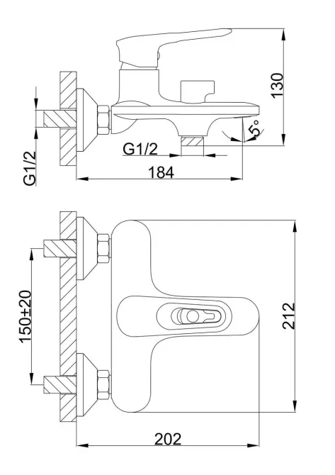 Смеситель для ванной с душевым гарнитуром Frap F3249 белый/хром Киев - изображение 10