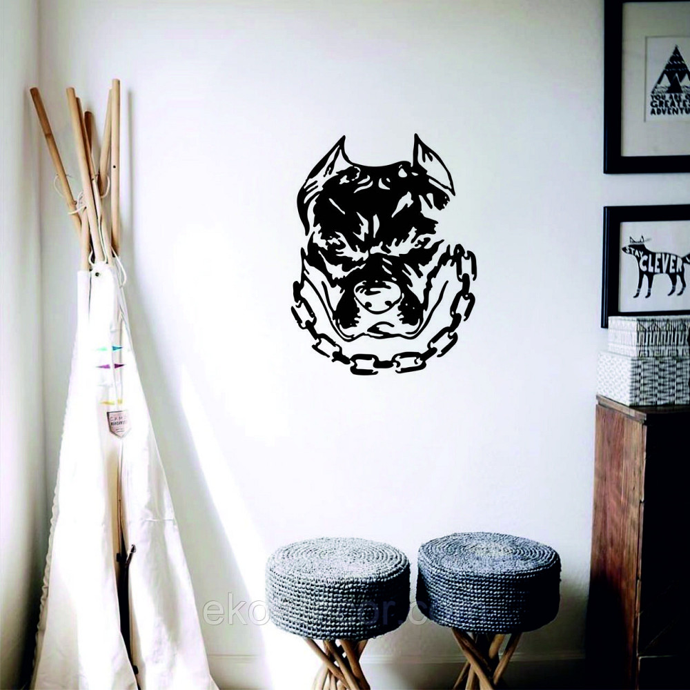 Декоративное настенное Панно «Питбуль», Декор на стену Киев - изображение 9