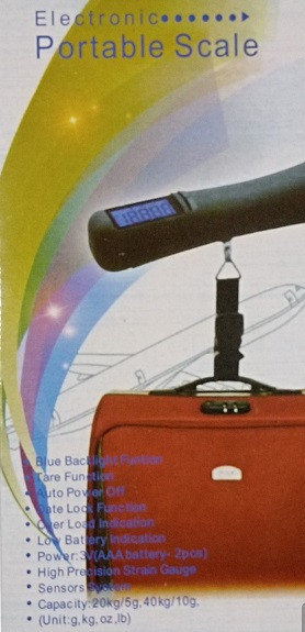 Кантер электронный Portable electronic scale 40кг (Чемодан) Днепр - изображение 4