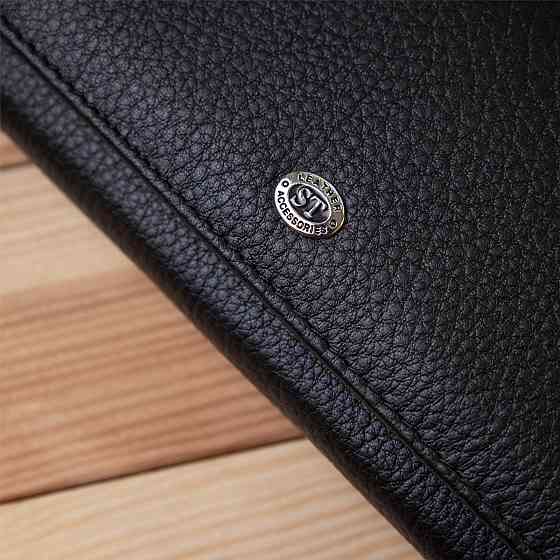 Добротний жіночий гаманець ST Leather 19375 Чорний Київ