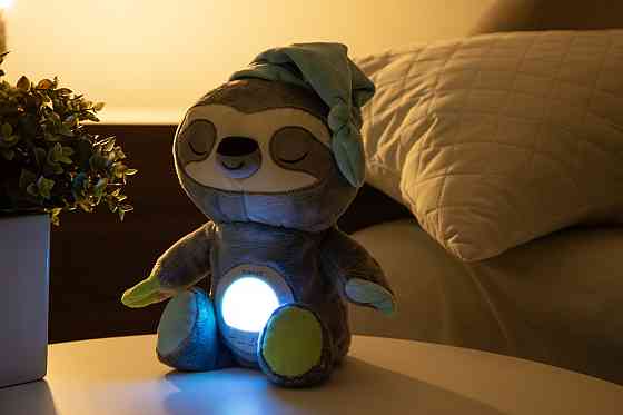 Іграшка-нічник Funmuch Лінивець з функцією колисання, проектором; колискові, білий шум (7120510) Київ