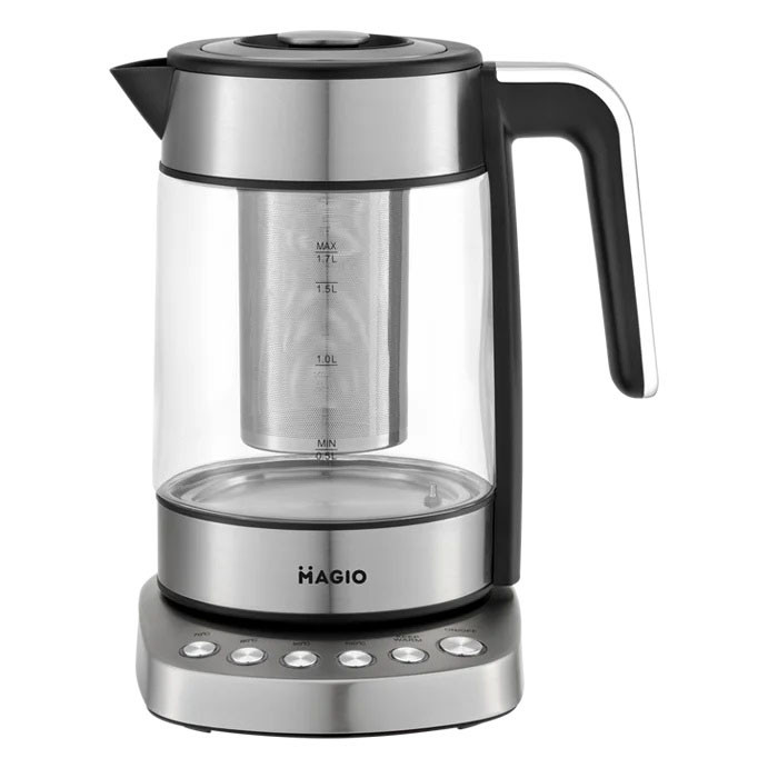 Тихий електричний чайник MAGIO, Скляний електрочайник з вбудованим підсвічуванням TX-95 Львів - фото 6