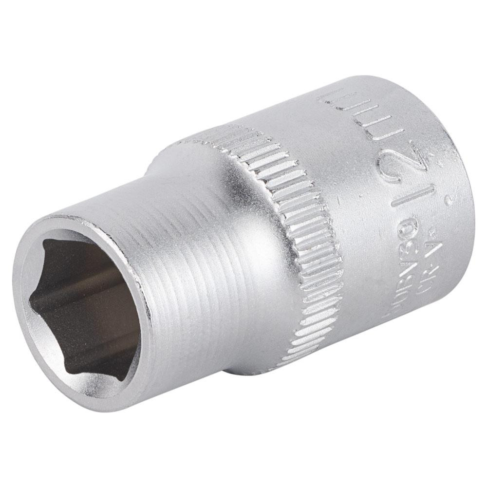 Насадка шестигранна коротка 1/2" 12 мм CrV mid SIGMA (6071121) Київ - фото 3