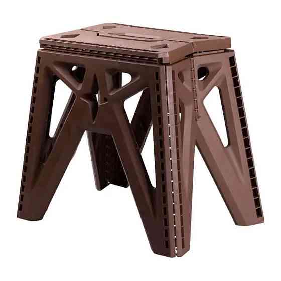 Пластикова складна стілецька туристична похідна похідний розкладний стілець для кемпінгу SJ-0102BR Київ