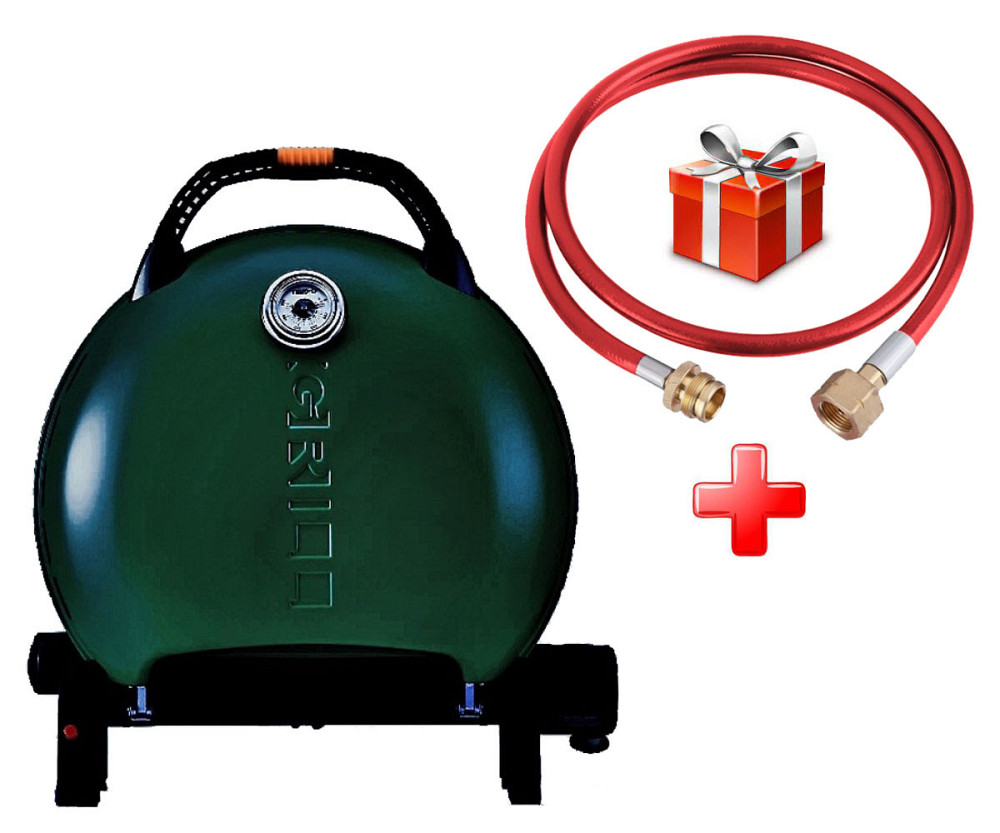 КОМПЛЕКТ Портативный переносной газовый гриль O-GRILL 600T, зеленый + шланг в подарок! Код: 011679 Ровно - изображение 11