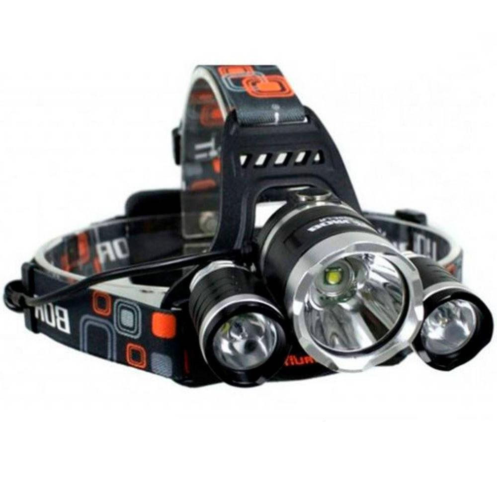 Налобний ліхтар T6+2XPE, RJ-3000, від мережі та прикурювача / Потужний акумуляторний ліхтарик на голову Київ - фото 3