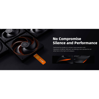 Кулер для корпуса ID-Cooling Вентилятор ID-Cooling AS-140-K Duet Black (AS-140-K DUET) Винница - изображение 11