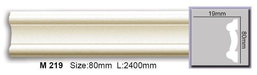 Молдинг гладкий полиуретановый Harmony M 219 Днепр - изображение 1