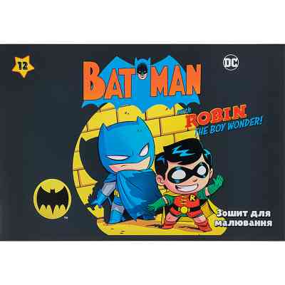 Альбом для рисования Kite DC Comics, 12 листов (DC24-241) Винница