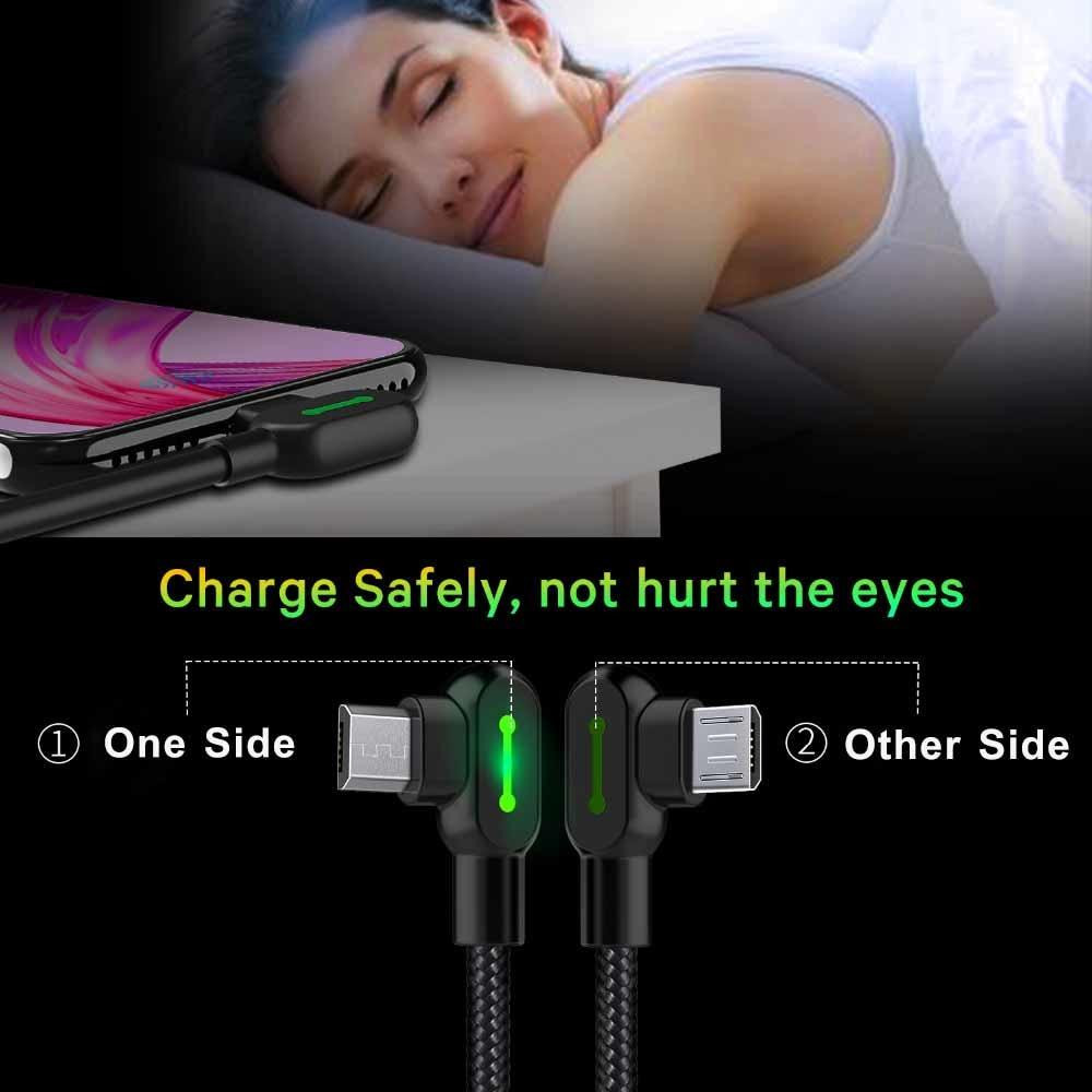 Кабель USB Micro USB Mcdodo з двостороннім USB роз'ємом LED індикацією для заряджання і передачі даних (Чорний, 1.2м) Николаев - изображение 5