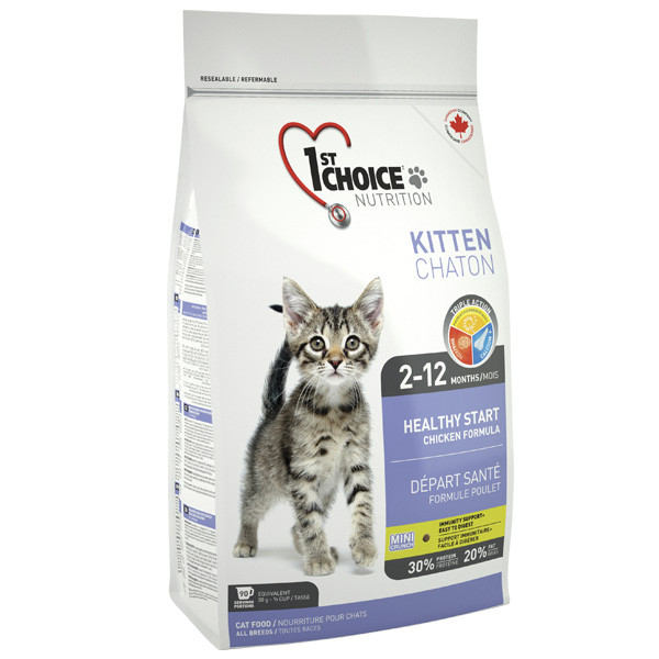1st Choice Kitten Healthy Start ФЕСТ ЧОЙС КУРИЦА ДЛЯ КОТЯТ сухой суперпремиум корм для котят Киев - изображение 1