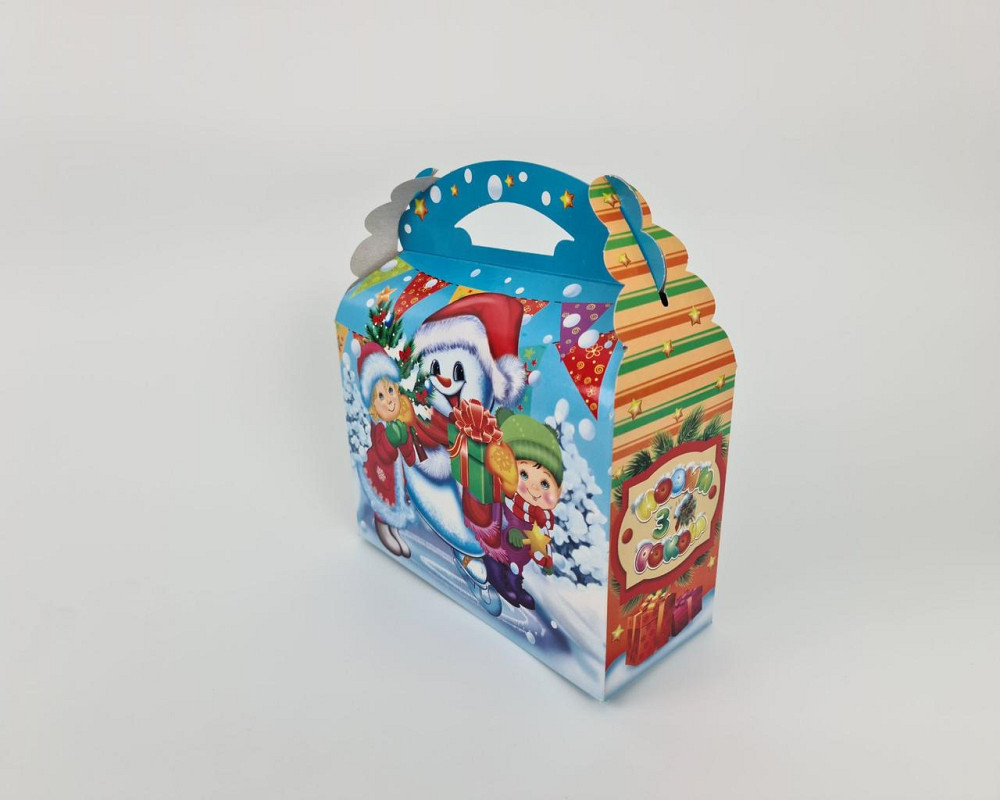 Новорічні коробки для цукерок No 199 (1000-1200 г) Ведмежата на котку (25 шт.) Харків - фото 5