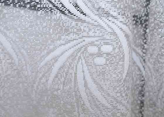 Тюль жакард VR-Textil № 854т Арка на кухню колір білий 200х160 см (53-0271) Київ
