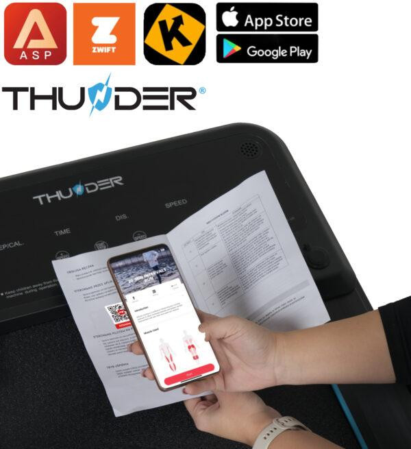 Бігова доріжка електрична THUNDER IMPACT-SILVER Київ - фото 6