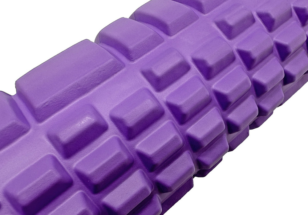 Масажний ролик EasyFit Grid Roller 33 см v.1.1 Фіолетовий Коломия - фото 3