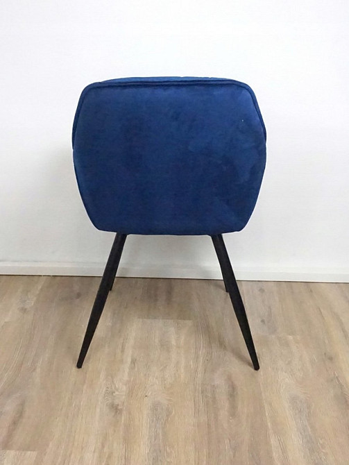 Стілець CHERRY VELVET чорний каркас/синій BL.86 Київ - фото 11
