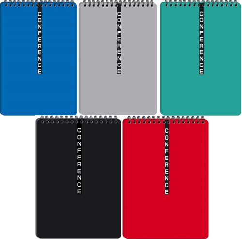 Блокнот A5/60 арк "Графіка" Stenoblock # верхня спіраль, пластик. обклад., ВА5360, шт Київ - фото 1