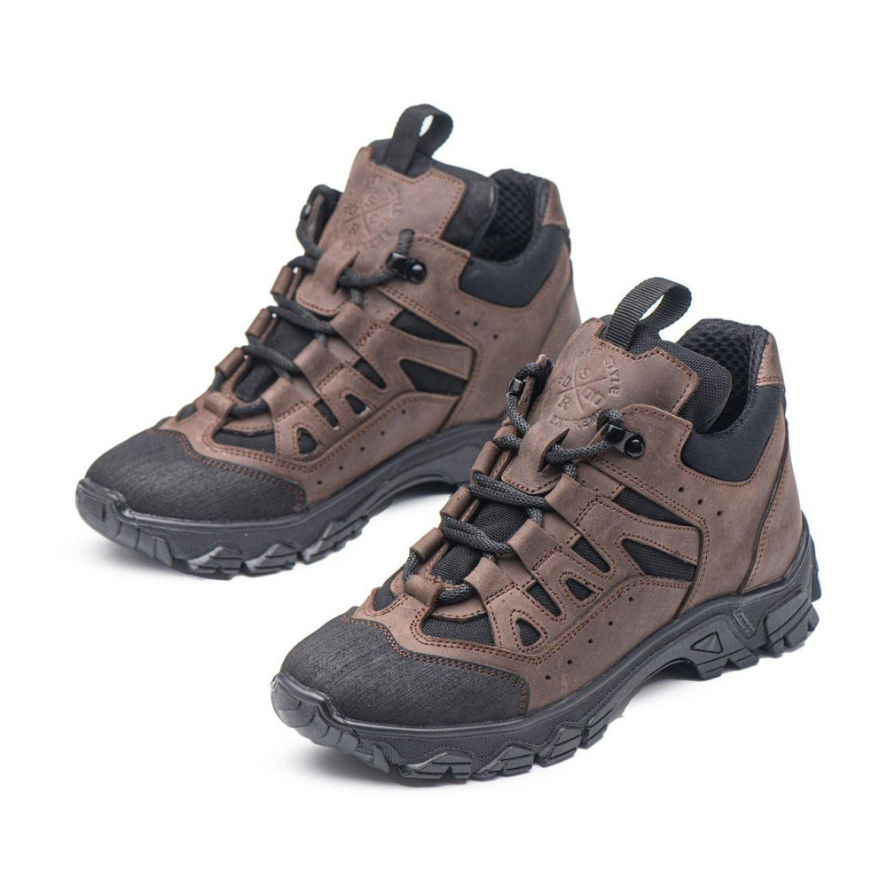 Тактичні кросівки шкіра з кордурою.Коричневі11-01 40 (26,5) Харків - фото 4