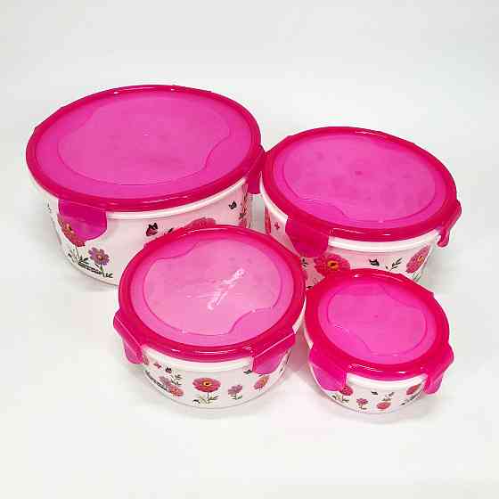 Набір пластикових судків UNIQUE UN-1512. Колір: рожевий LM-45 Львів