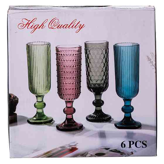 Набор бокалов для шампанского 6 штук по 160 (мл) Хамелеон HP-19-109 Киев