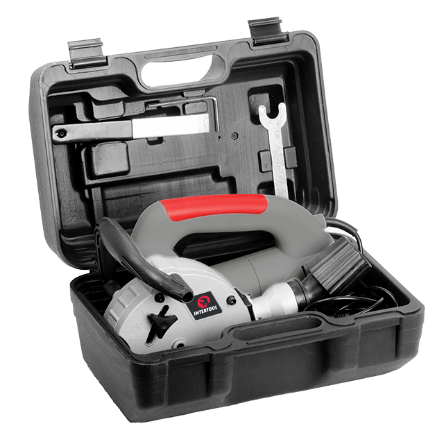 Штроборіз INTERTOOL DT-0200, 1,4 кВт, 9000 об/хв, диск 125×22,2 мм, глибина 8-30 мм, ширина 8-26 мм - з регулюванням глибини Львів - фото 2