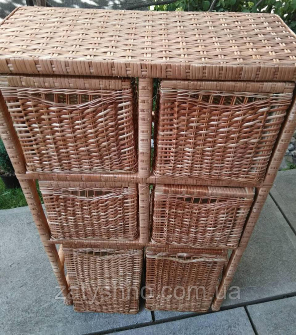 Комод плетений на 6 шухляд плетений Київ - фото 2