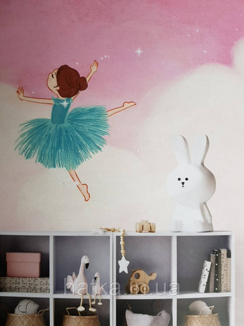 Шпалери вінілові на флізелін дитячі герої Disney Дісней попелюшка принцеси русалонька Міккі Маус Київ - фото 4