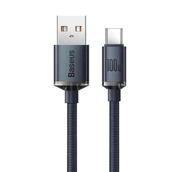 Кабель Baseus Crystal Shine Series Type-C 100W 1.2м чорний Львів