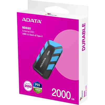 Накопитель SSD USB 3.2 2TB SD820 ADATA (SD820-2000G-CBU) Винница