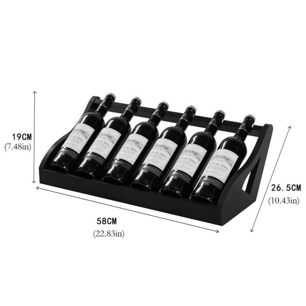 Настільна винна полиця "Мелтер 6" капучино Миколаїв - фото 2