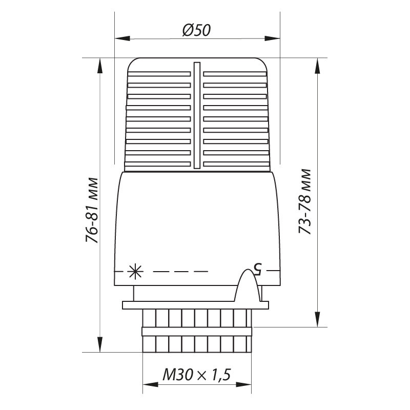 Термоголовка з виносним датчиком M30x1.5 Koer KR.1332 (KR2678) Киев - изображение 2