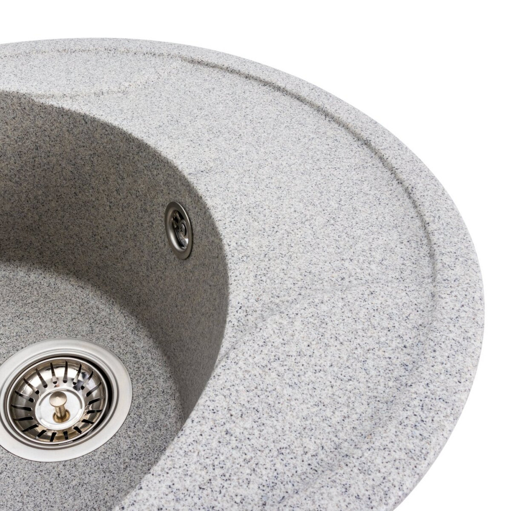 VALESO Гранітна мийка для кухні VALESO ONYX 5847 матова Сіра Киев - изображение 4