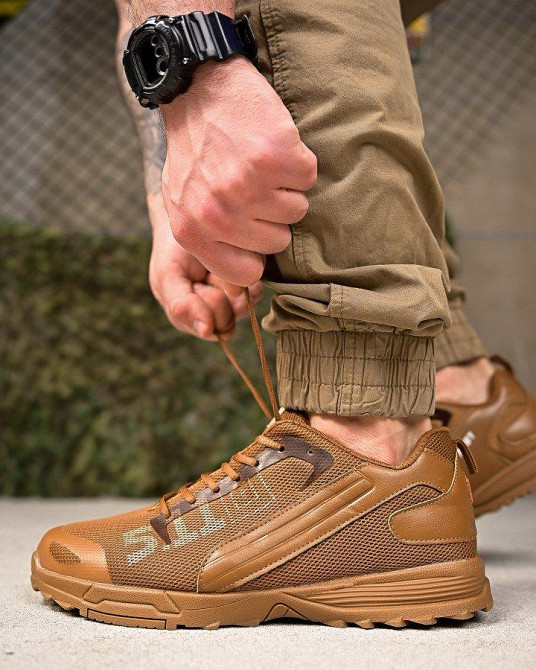 Летние тактические кроссовки 5.11 сетка  кайот  4  ПП7459 Одесса - изображение 1