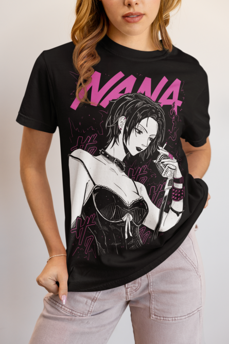 Футболка з аніме принтом Нана Осакі Блакк Стонес оверсайз (S/M/L) Чорний AnimeJ0579 Дніпро - фото 3