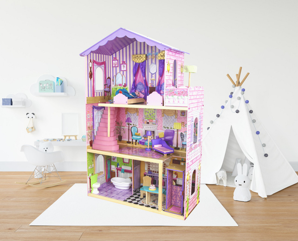 Кукольный домик игровой для Барби AVKO Вилла Магнолия детский деревянный для детей Киев - изображение 2