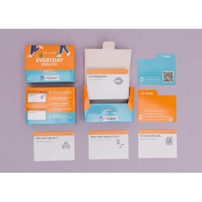 Навчальний набір English Student Картки для вивчення англійської мови Everyday English, українська (591225963) Вінниця - фото 6