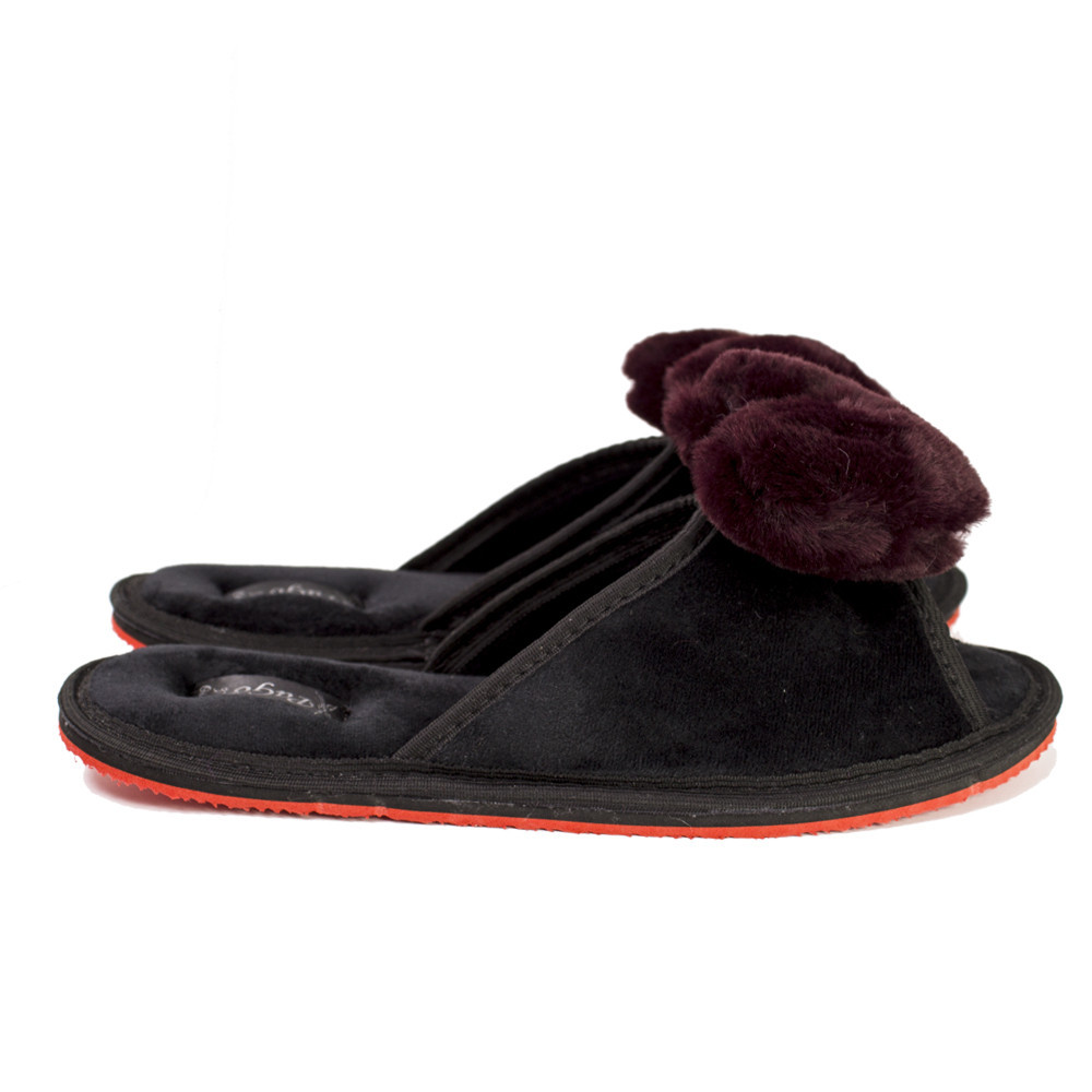 Тапочки жіночі велюр закриті із серцем Pago Одеса - фото 3