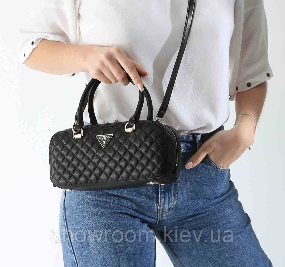 Женская сумочка бочонок Guess (94105) black Киев - изображение 3