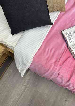 Плед класичний 200х220 см (+-5см) Рожевий (87-048) Київ